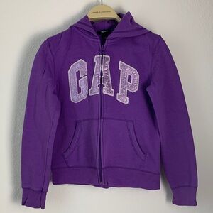 GAP Kids Vibrant Purple Zip-Up Hoodie